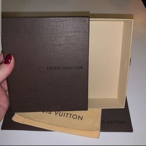 Authentic Louis Vuitton wallet box and dust bag